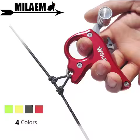 1Set Archery Compound Bow Release Aid Trigger Thumb Release 3 Finger Release Stainless Steel Compoun