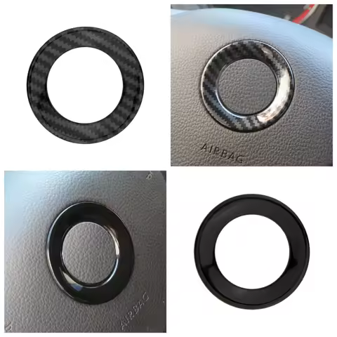Steering Wheel Center Logo Circle Trim for Volkswagen VW Golf 6 7 MK6 MK7 Jetta MK5 Passat B6 B7 Pol