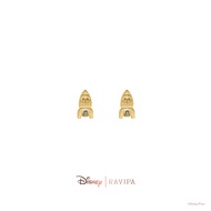 Gold Rocket Studs (CZ Diamond)