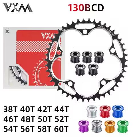 Road Bicycle Narrow Wide Sprocket 130BCD Round 38T 40T 42T 44T 46T 48T 50T 52T 54 56T 58T 60 for Shi