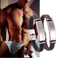 Technology enhanced magnetic bracelet 2025 Men's sexual enhancement leather wristband improves quali
