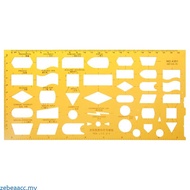 zebeaacc K Resin Flow Chart Symbol Drafting Template Ruler Stencil Measuring Tool Student