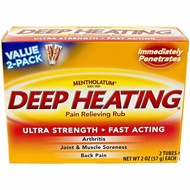 Mentholatum Deep Heating Relieving Rub 2 x 2 Ounce (3 Pack) Mentholatum Deep Heating Relieving Rub 2