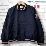 UNIQLO MEN'S WATERPROOF BOMBER JACKET SIZE M DARK NAVY COLOR