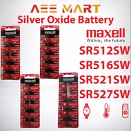 Maxell SR521SW SR512SW SR516SW SR527SW 1.55V Micro Silver Oxide Battery | 1pc / 5pcs