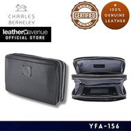Charles Berkeley YFA Men's Clutch Bag Genuine Leather Organizer (YFA 156)