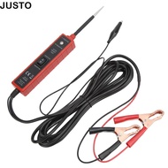 JUSTO Circuit Probe Tester, LED Light Short Circuit Protection Power Circuit Tester, Heavy-Duty Red 
