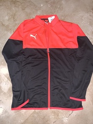 Jaket Puma tracksuit red blast-puma black