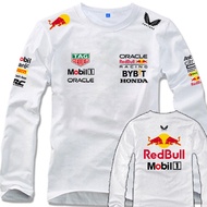 Áo Thun Cotton Dài Tay Red Bull Racing Max Verstappen F1 Formula Car Racing-Shirt Mùa Hè Cho Nam Áo