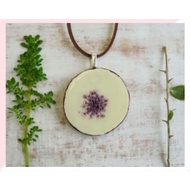 Natural Wood Wood Pendant Necklace Leaf 6