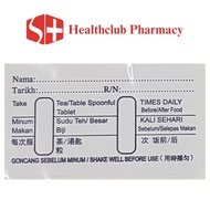 Mixture Label / Medicine Label / Sticker Ubat