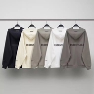ESSENTIAL FEAR OF GOD COTTON ZIPPED LONG SLEEVE JACKET