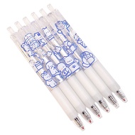 Pulpen Lucu Aesthetic Motif Bear Pena Gel 0.5mm Warna Hitam Pen Tinta Gel Mekanik Ujung Lancip Bolpo