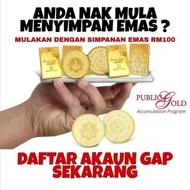 AKAUN EMAS & SILVER 999.9 PUBLIC GOLD (Free BUKU EMAS)
