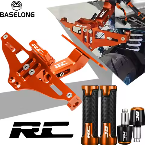 For KTM RC8 RC8R 1190 RC8-R RC125 RC200 RC250 RC390 2008-2025 2024 Motorcycle license plate bracket 