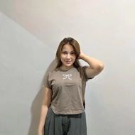 COQUETTE CROP TOP TOP/ Wanita KOREAN CROPTOP/