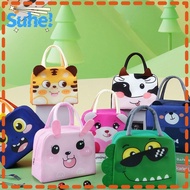 SUHE Cartoon Stereoscopic Lunch Bag, Portable  Cloth Insulated Lunch Box Bags,  Lunch Box Accessories Thermal Bag Thermal Tote Food Small Cooler Bag
