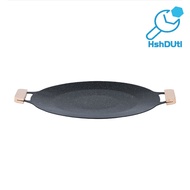 Korean Style BBQ Grill Pan for Stove Top Large Camping Baking Frying Pan Cast Iron Multipurpose Grid