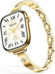 Missair Compatible with Apple Watch Strap 42 mm 41 mm 40 mm 38 mm 46 mm 45 mm 44 mm, 316L Stainless 