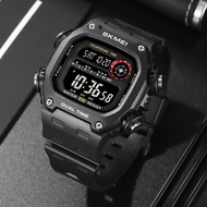 SKMEI 2126 Jam Digital Mens Waterproof Electronic WristWatches Fashion PU Band Sports Watch (50mm)