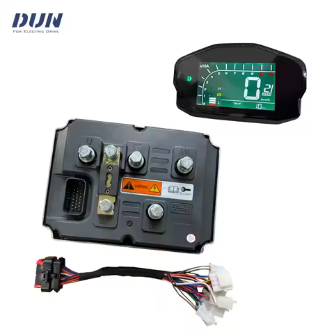 VOTOL ECU EM350S Boost 600A Peak 1300A 8KW-12KW Wheel/PMSM Motor Controller with DKD Speedometer