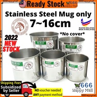 [🇲🇾Rdy Stok] #NO Cover Horse Stainless Steel Mug ONLY Mug | Kole Besi Tahan Karat tanpa Penutup Kole