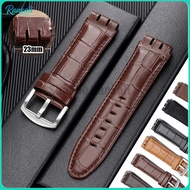 23mm for Swatch Premium Cowhide Strap Genuine Leather Watch Band for IRONY YOS440 401G 449 448 Brace