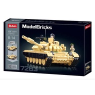 SLUBAN Model Bricks T-72B3 Main Battle Tank 2in1 M38-B1011 Building Block Toys