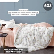 Bedcover Set Organic Silk Bed Sheet Lyocell Printing 60S Size 90x200 100x200 120x200 - 140x200 Queen