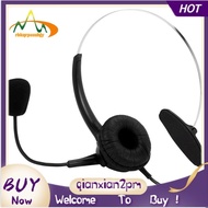 【rbkqrpesuhjy】RJ9 Call Center Headphone Monaural Headphone Noise Reduction Headset Call Headphone with Mic