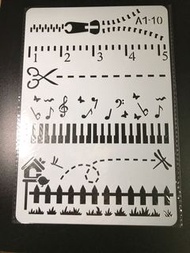 模板 - 可重用可水洗 和諧粉彩 寫手帳 DIY 相簿用 消字板 型板 形板