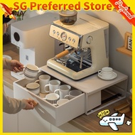 Coffee Machine Shelf Kitchen Desktop Drawer Dustproof Cup Organiser A4XI KXLH JV8T