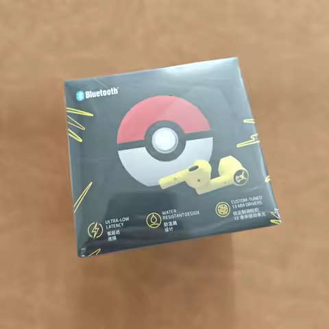 Razer Pokemon Pikachu Earphones Wireless Headphones Bluetooth Headphones Tws Touch Gaming Earbuds Po