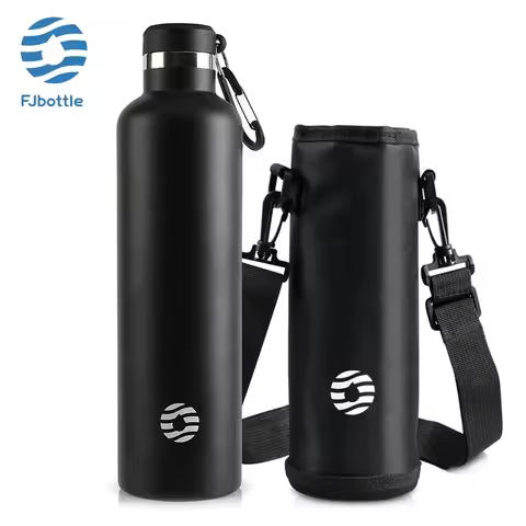 Fjbottle 1000ml Stainless Steel Vacuum Cup with Cup Cover Leak Proof Insulated Cup for Home/outdoor