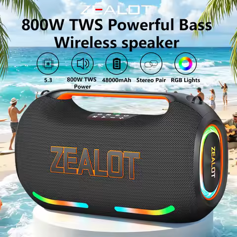 ZEALOT-ZE41Portable Speaker TWS Speaker TWS 800W Bluetooth Speaker Outdoor Wireless Speaker IPX6 Wat