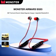 Monster AIRMARS SG03 Earphones Wireless TWS Headphones HiFi Stereo ENC Noise Cancelling 30H Long Pla