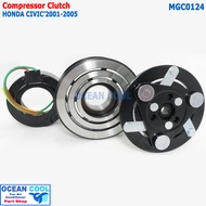 คลัชคอมแอร์ ฮอนด้า ซีวิค 2001 - 2005 MGC0124 ไดแมนชั่น AC Compressor Clutch for HONDA CIVIC ร่องซี่