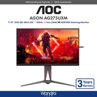 AOC AGON AG275UXM | 27" UHD QD-Mini LED | 1ms (GtG) | 165Hz | HDR1000 Adaptive Sync Gaming Monitor