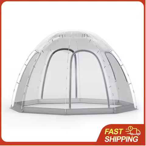8-10 Person Transparent Bubble Tent Gazebo Weatherproof Instant Shelter for Garden Party Outdoor Eve