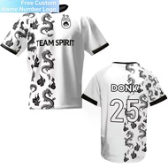 Donk Jersey 2026 New CS2 Esports CSGO Spirit Team Training Jersey Unisex Streetwear Summer Oversized