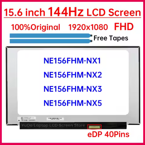 15.6 Inch 144Hz Laptop LCD Screen NE156FHM NX3 NE156FHM-NX3 NE156FHM-NX1 NX2 NX3 NX5 Display Matrix 