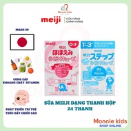 Sữa Meiji Dạng Thanh Hộp Size 0-1 và 1-3 Hộp 24 Thanh ( 648g )-1 - 3 Tuổi