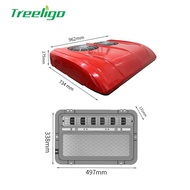 ☀Treeligo 12000BTU Electric Car Parking Ac Double Brushless Fan Rv air conditioner roof top 12V ☮j