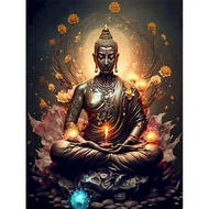 RUOPOTY Figure Painting 60x75cm Paint by Numbers Handmade Picture Buddhism Numbers Artwork Zero Basi