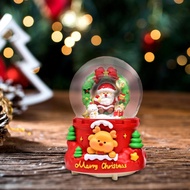 Pecine Christmas Snow Globe Music Box Musical Snow Globe Gift Birthday Lighted Snow Globe for Sister