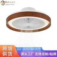Simple Ceiling Fan Lamp Ceiling led Exclusively Supply Integrated Bedroom Fan Lamp Study Bluetooth M