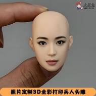 Song Hye Kyo Head Carving Bald Head 1/6 1/12 Action Figure Korean Style Soldier Star Head Carving Fu