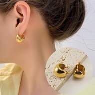 ANTI KARAT Anting Titanium Airdrop Hoop Earrings Hoop Earrings Anting Stainless Model Hoop Anting Ga