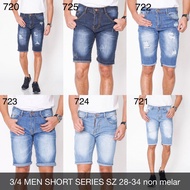 Men's jeans shorts 3/4 MEN SHORT SERIES-twenty olshop