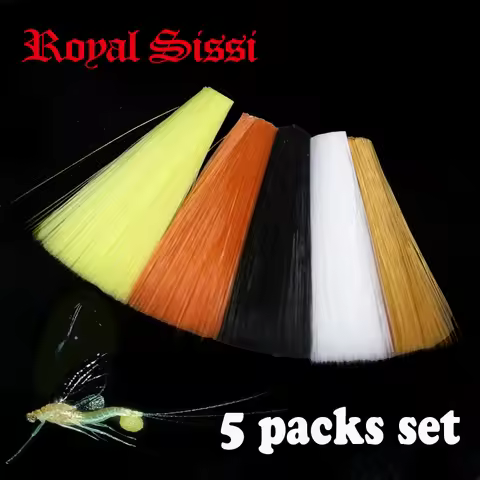 Royal Sissi 5colors set 1.5‘’long super fine mayfly tails watershed float microfiber nylon fiber syn